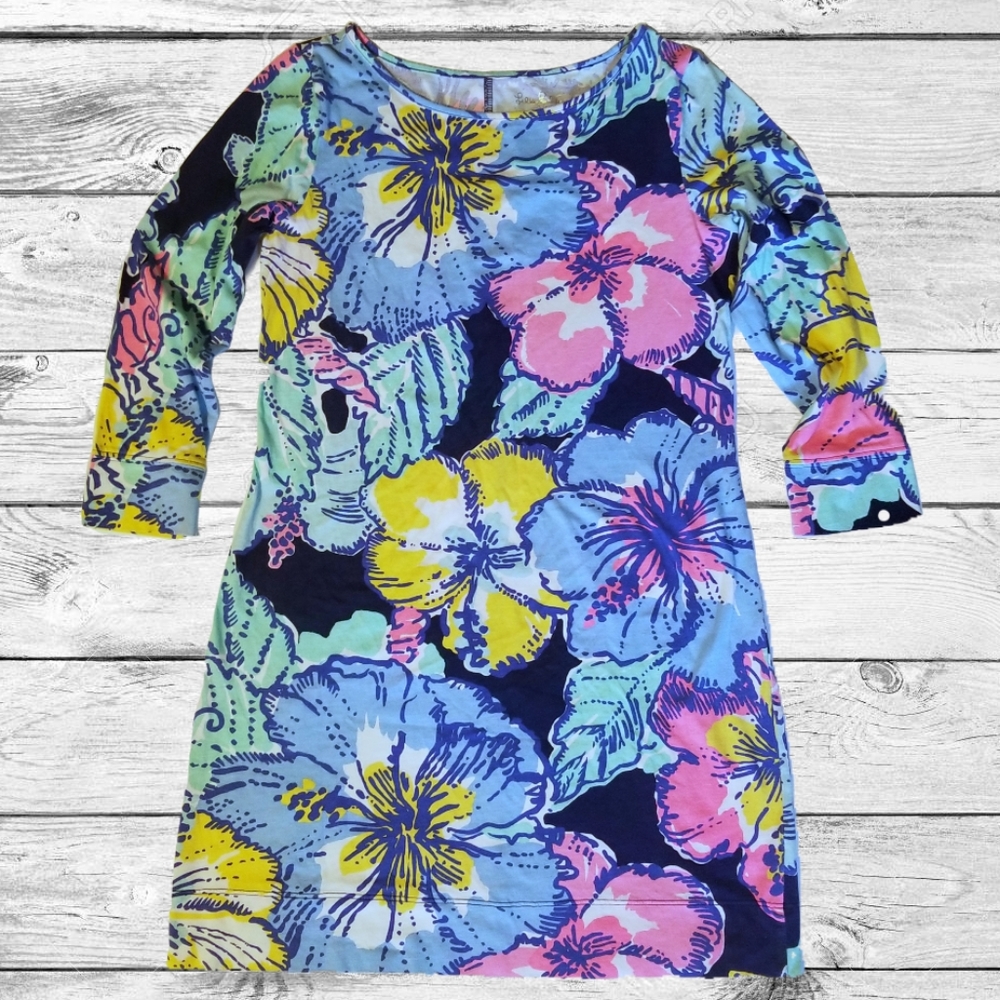Lilly Pulitzer Navy Floral Dress